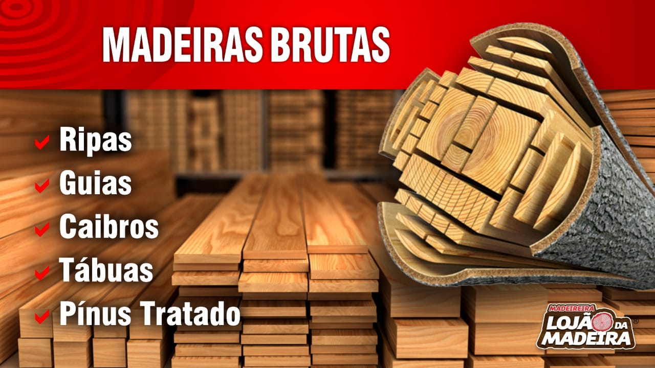 Madeiras brutas